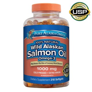 Dầu cá hồi pure alaska omega wild salmon oil 1,000mg 210 viên