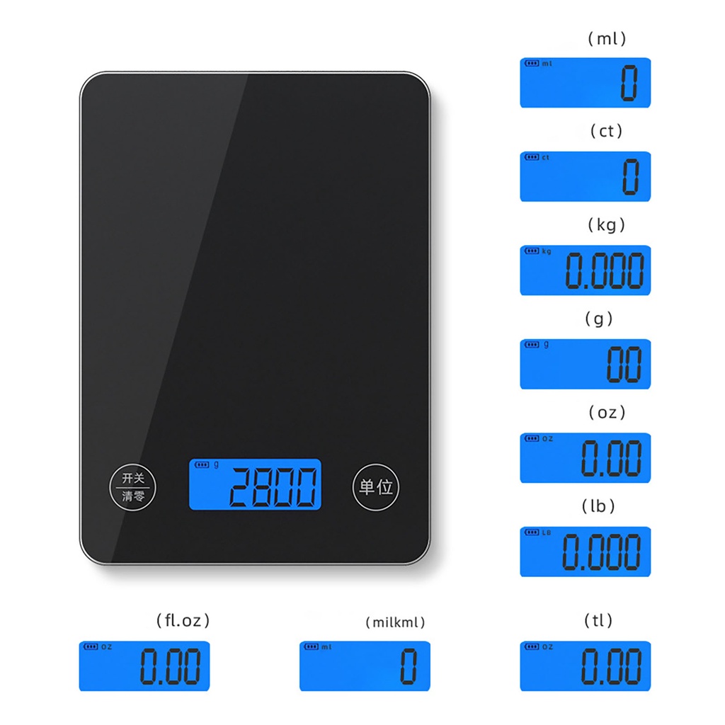 Cân Điện Tử Tầm Nhìn Ban Đêm Màu Đen
