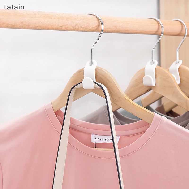 Móc Nối Treo Quần Áo Bằng Nhựa Chống Trượt Tiết Kiệm Không Gian