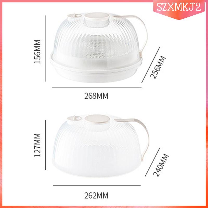 Nồi Hấp 2 Tầng Có Nắp Đậy Sử Dụng Cho Lò Vi Sóng