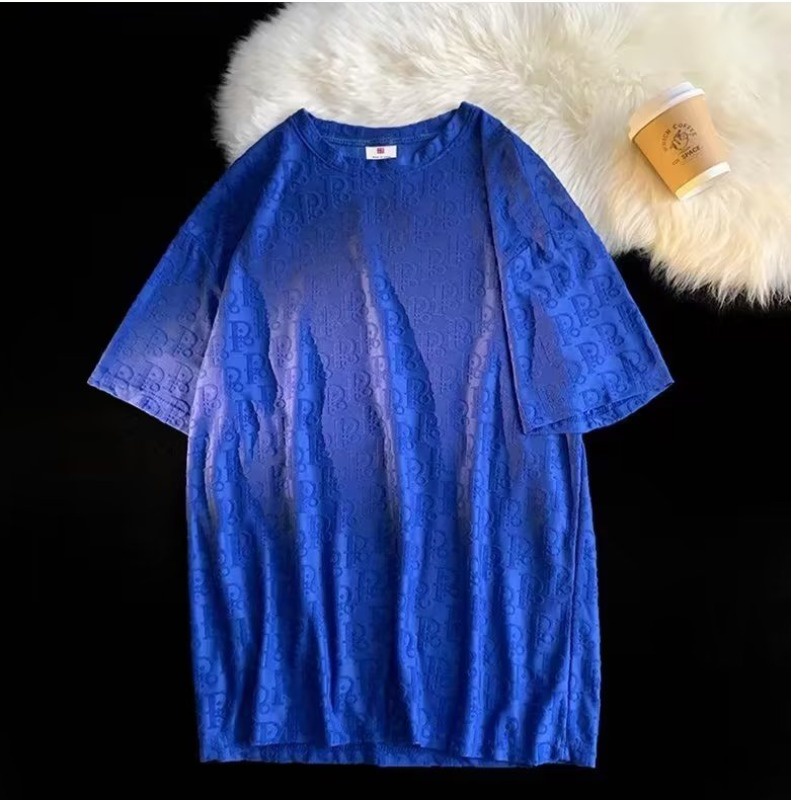 Áo Thun Tay Ngắn Dáng Rộng Bằng Lụa Lạnh Màu Sắc Trơn Thời Trang Mùa Hè Cho Nam Và Nữ