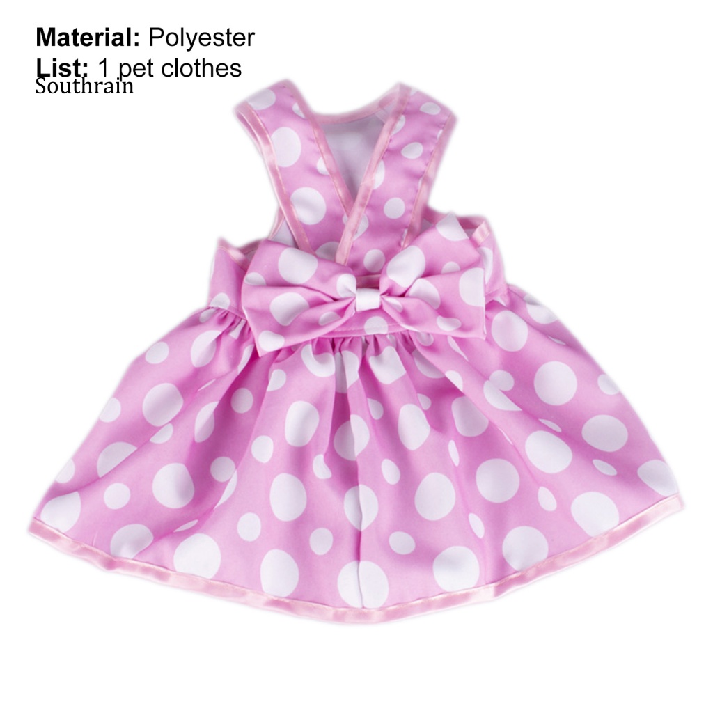 Đầm Bằng Polyester Thoáng Khí Thoải Mái In Họa Tiết Tinh Tế Thời Trang Mùa Hè Cho Thú Cưng