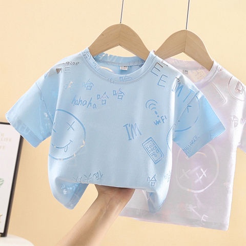 Áo Thun Tay Lỡ Dáng Rộng Siêu Nhẹ Thời Trang Mùa Hè 2023 Mới Mẻ Cho Bé Gái BK7R