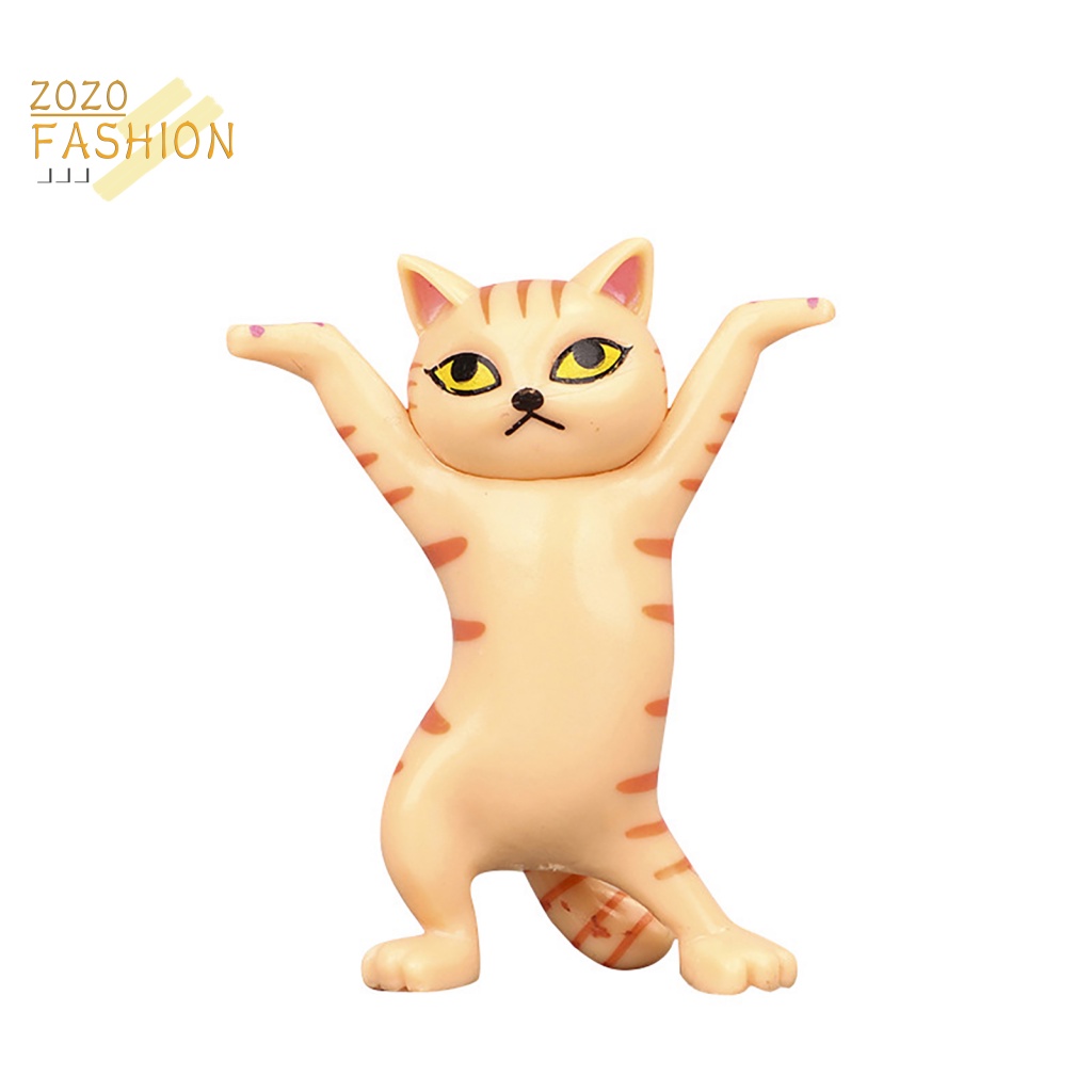 Bộ 5 Giá Đỡ Bút Bằng PVC Hình Mèo Vui Nhộn