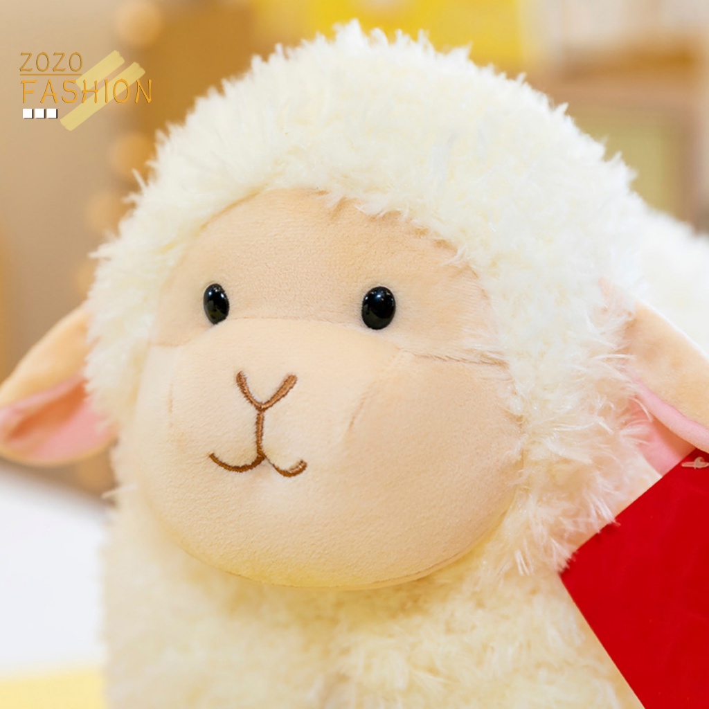 Thú Nhồi Bông Hình Lạc Đà Alpaca Kích Thước 22 / 35 / 45cm Trang Trí Nhà Cửa