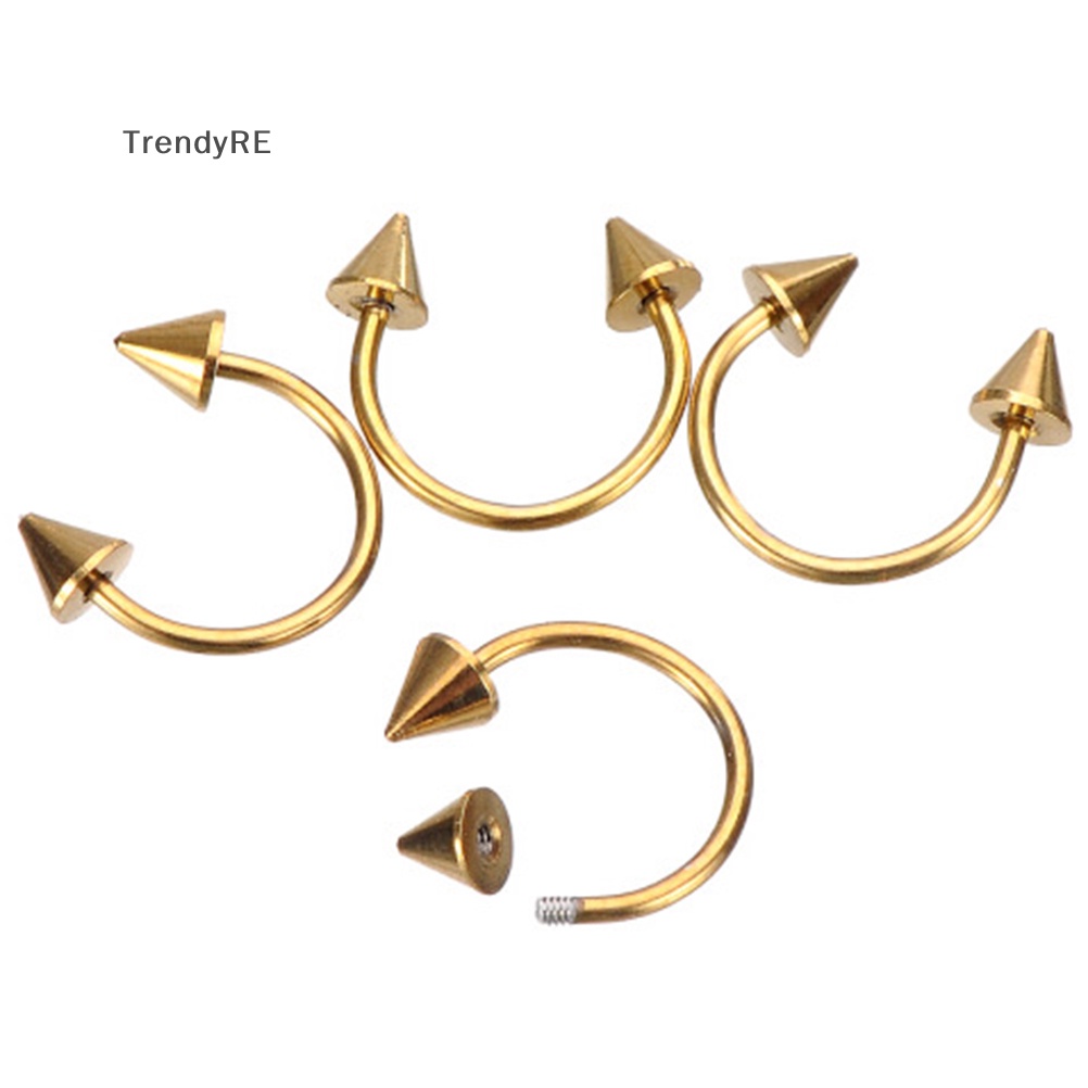 1 Khuyên Mũi Thép Không Gỉ Hình Móng Ngựa Thời Trang Mới