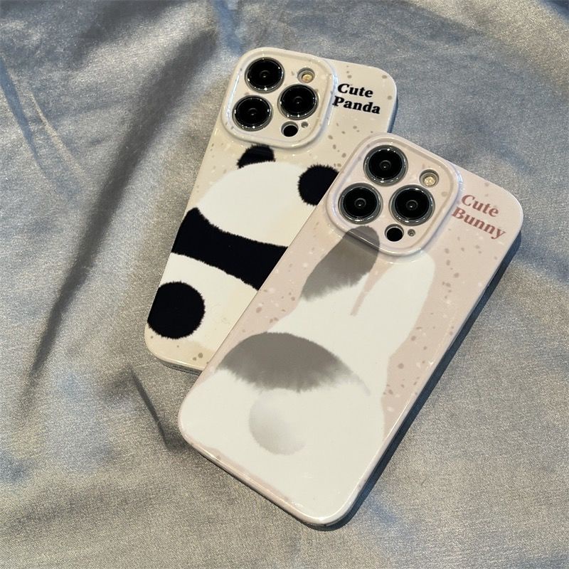 Ốp Điện Thoại Chống Sốc In Hình Thỏ / Gấu Trúc 1412 Cho iPhone13promax 11