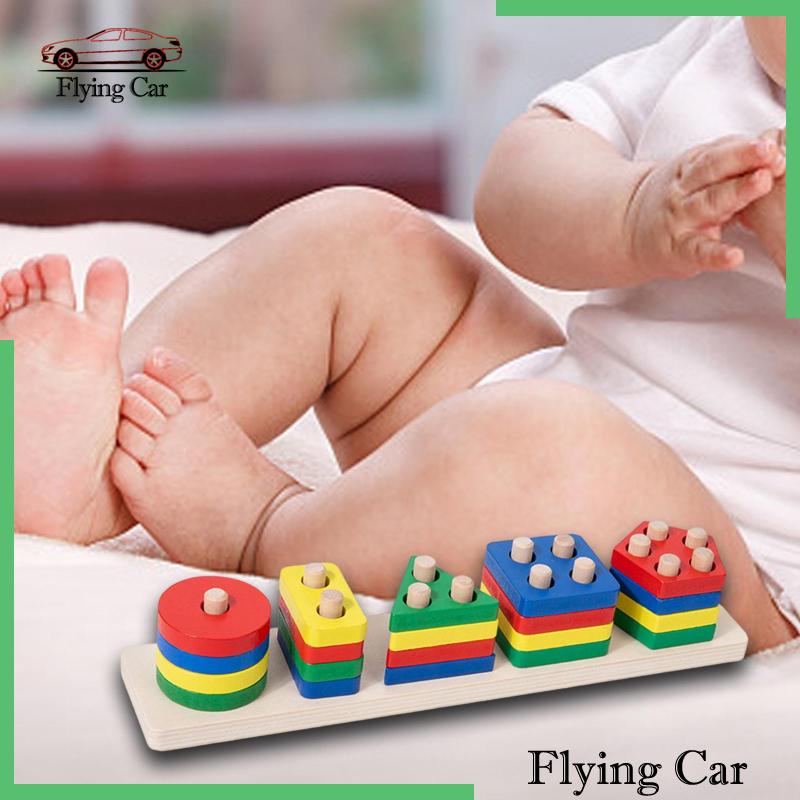 Đồ Chơi Khối Gỗ Phân Loại Nhiều Màu Sắc Dành Cho Trẻ Mẫu Giáo [Lzdjfmy2]