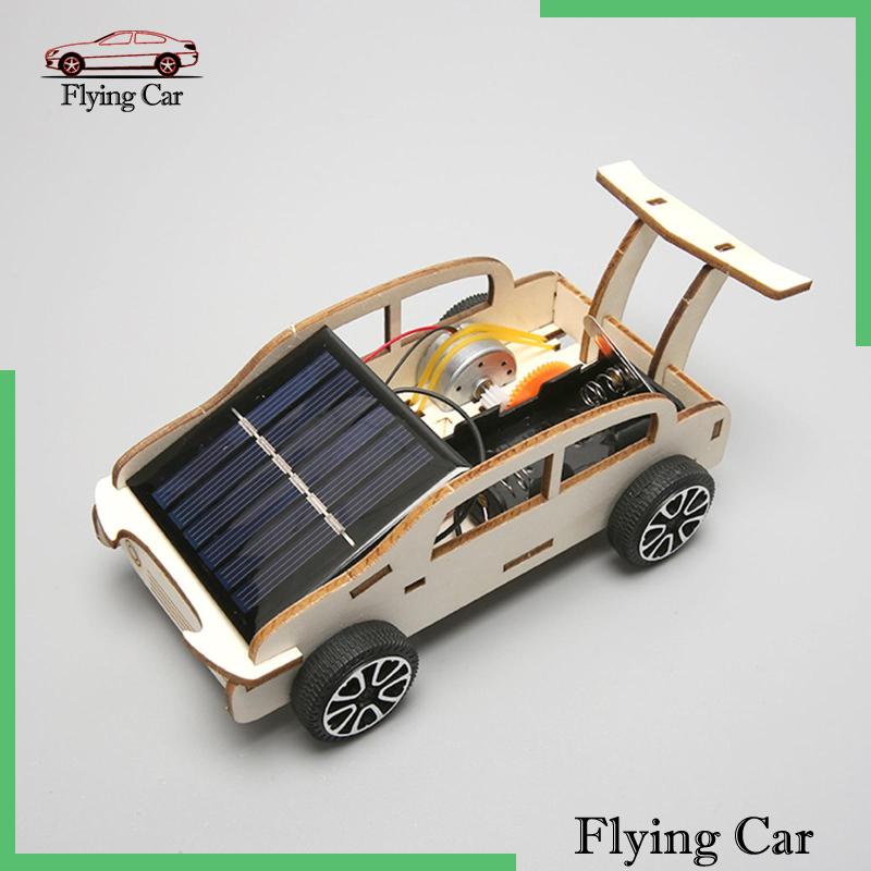 [Lzdjfmy2] Xe Hơi Năng Lượng Mặt Trời DIY Bằng Gỗ Giáo Dục Vật Lý Cho Trẻ