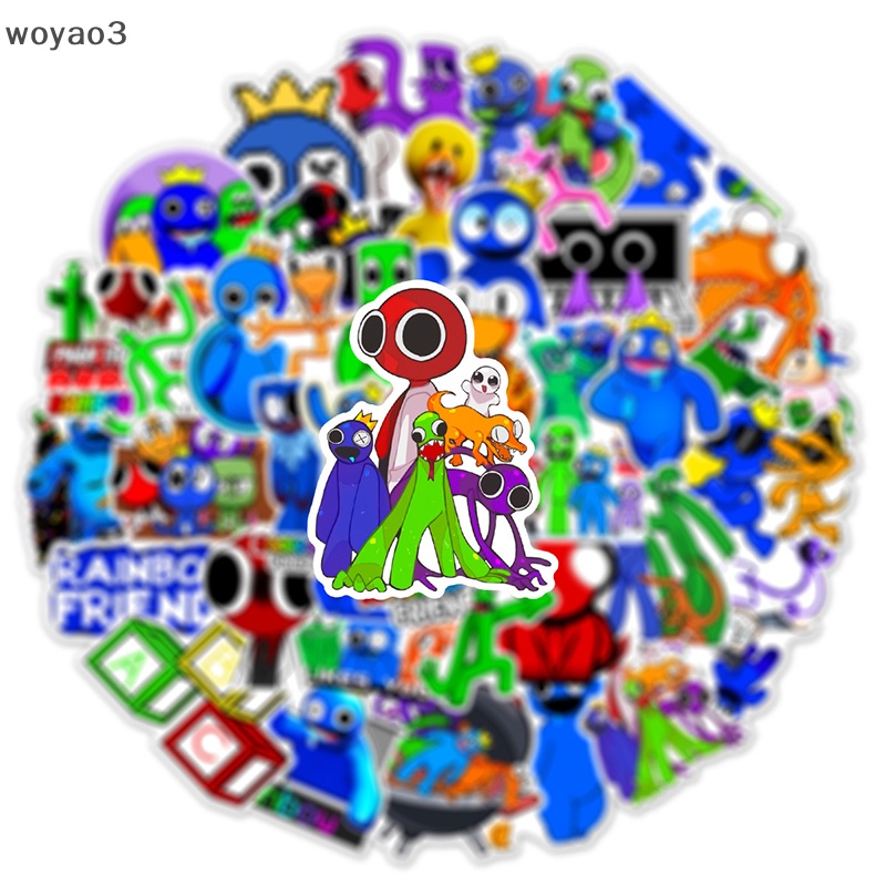 Set 50 Miếng Dán Trang Trí Điện Thoại / Laptop In Hình Trò Chơi Roblox