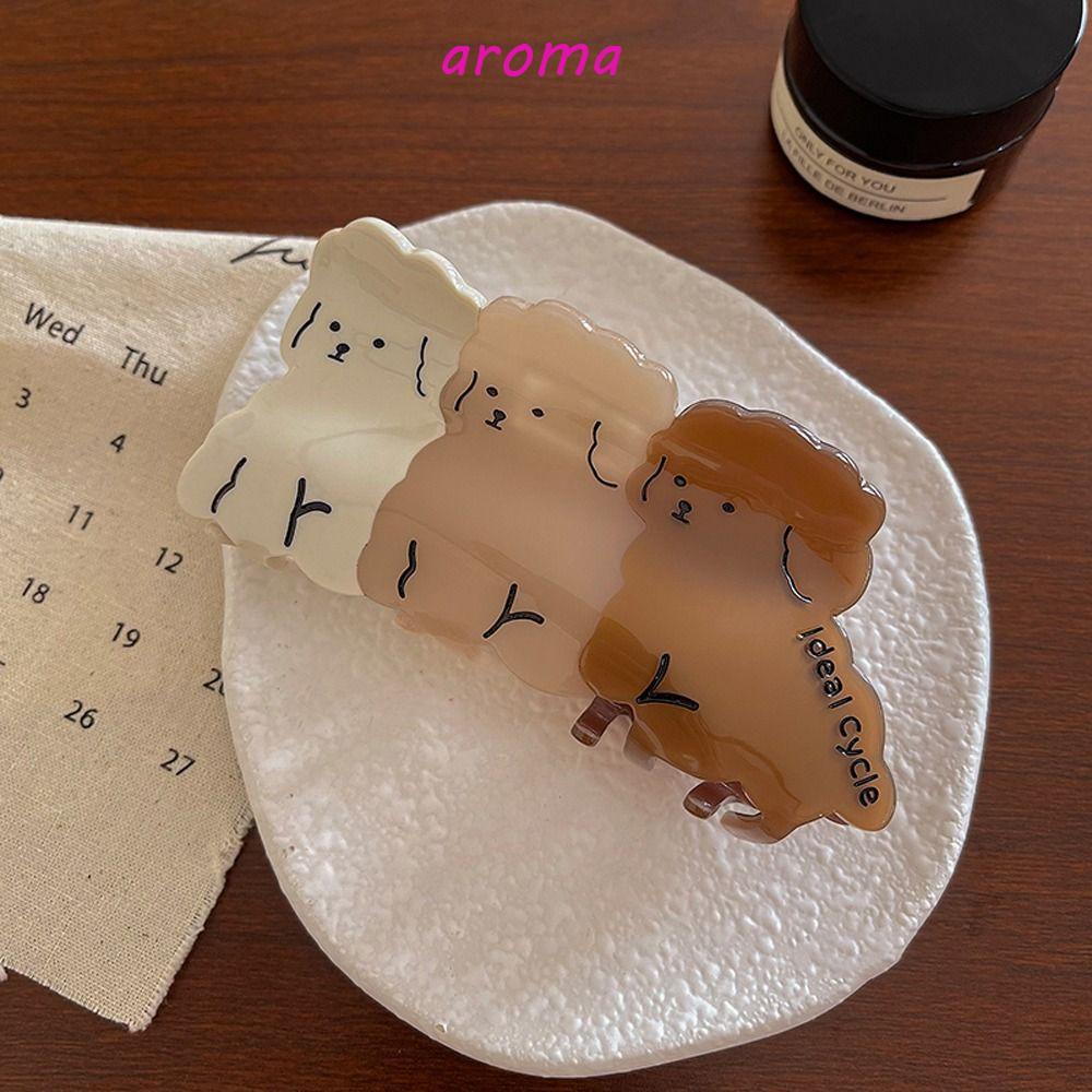 Kẹp Tóc Đuôi Ngựa Cỡ Lớn In Chữ Thời Trang Hàn Quốc Dễ Thương