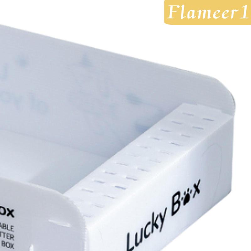 [Flameameer1] Hộp Đi Vệ Sinh Bán Nguyệt Dành Cho Mèo Dùng 1 Lần