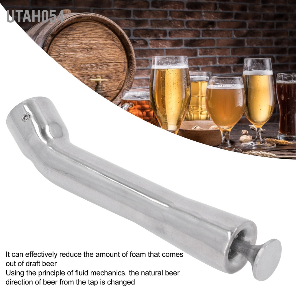 Utah054 Vòi bia bằng thép không gỉ Bề mặt nhẵn chống mài mòn Giảm nhanh vòi bọt cho khách sạn Bar