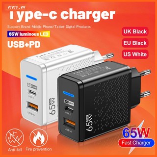 Củ sạc nhanh 65w cổng usb pd type c cho iphone 14 ipad huawei samsung eu us uk