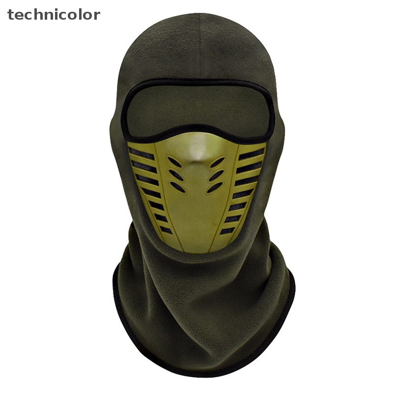 Khẩu Trang Vải Lông Cừu Giữ Ấm Mùa Đông Khi Lái Xe Mô Tô technicolor