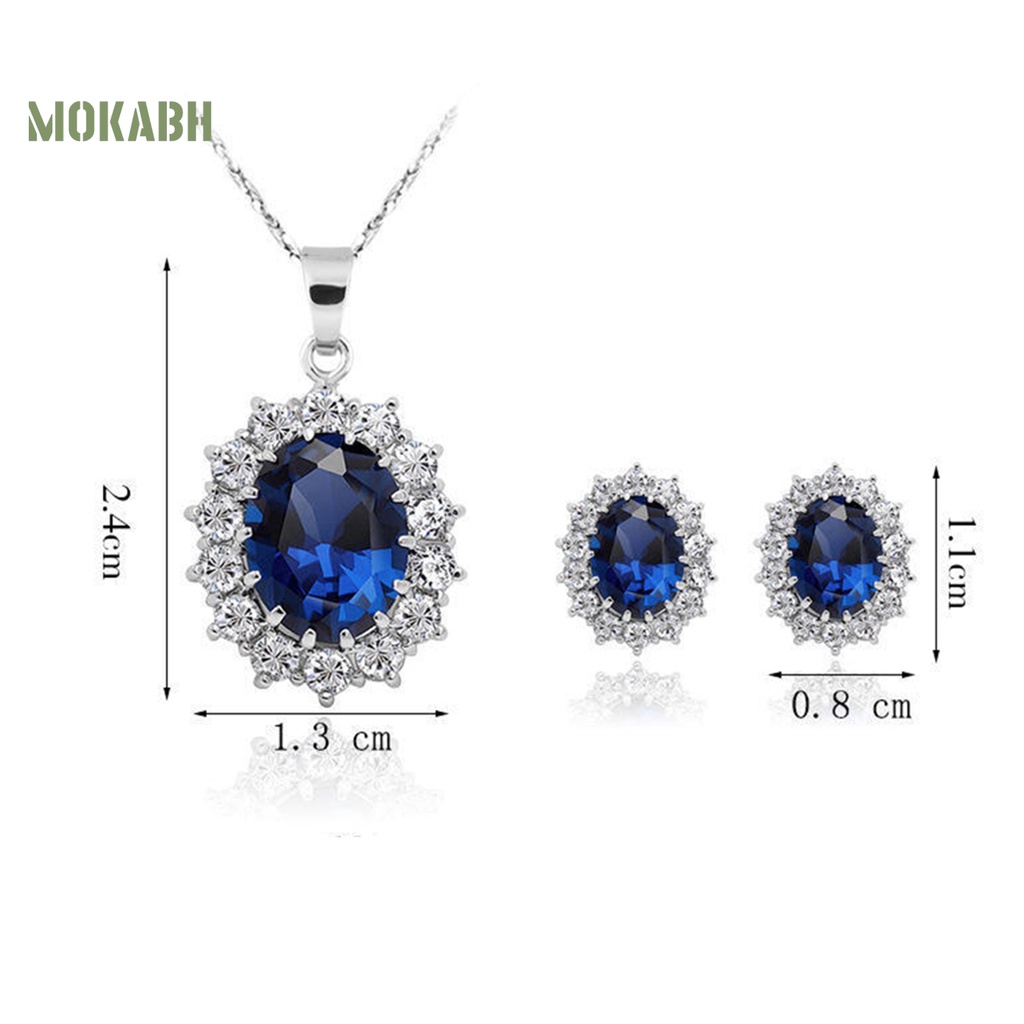 Vòng cổ Đính Đá Sapphire Nhân Tạo Thời Trang Cho Cuộc Sống Hàng Ngày