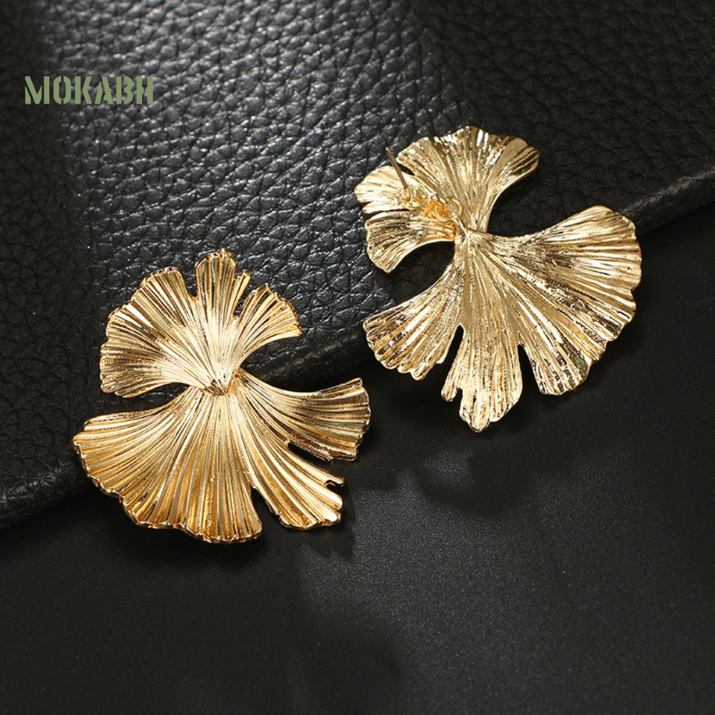 Bông Tai Hình Chiếc Lá Phong Cách Vintage Dành Cho Nữ