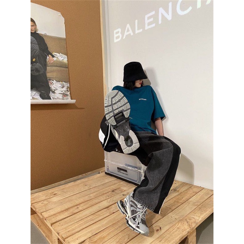 Áo Thun Tay Ngắn Dáng Rộng Thêu Họa Tiết Trước Và Sau Phong Cách Cổ Điển Thời Trang Chất Lượng Cao