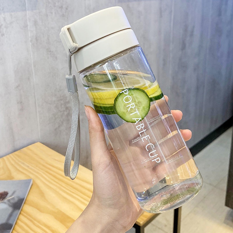 Bình Nước Nhựa PC Dung Tích Lớn 800ML Thiết Kế Xinh Xắn Tiện Dụng Cho Học Sinh