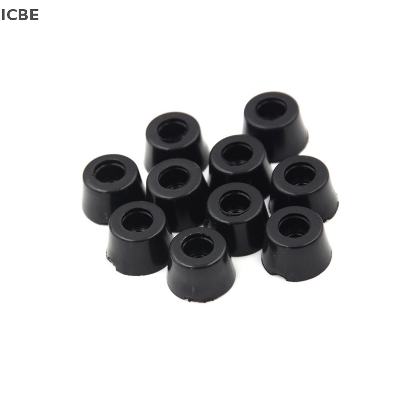 Set 10 Chân Đế Tròn Bằng Cao Su Màu Đen Kích Thước 17X10Mm Chuyên Dụng Cho Nhạc Cụ