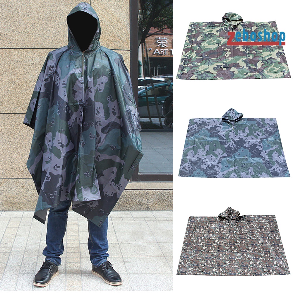 Áo Mưa Họa Tiết Rằn Ri Có Thể Thay Đổi Được Tiện Dụng Cho Nam Và Nữ