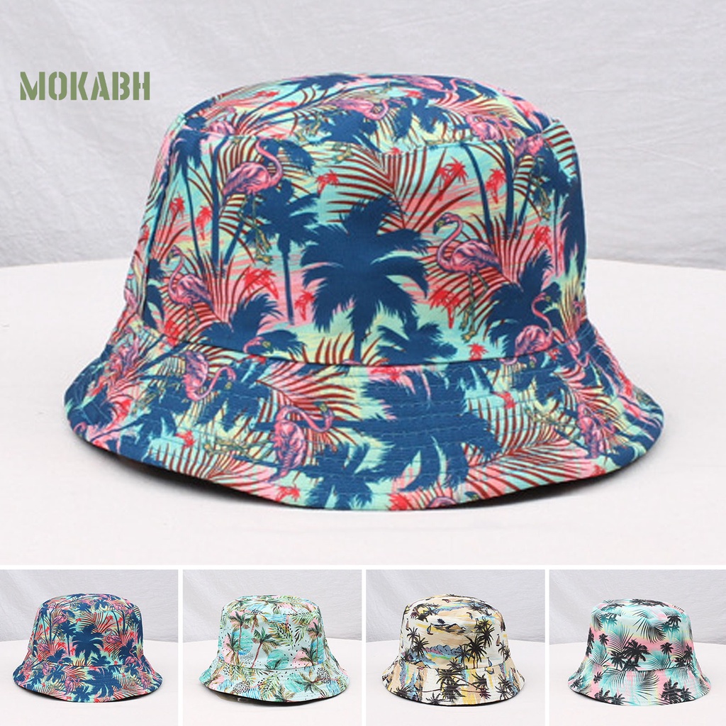 Nón Tai Bèo Hai Mặt In Họa Tiết Hoa Phong Cách Vintage Dành Cho Nam Nữ