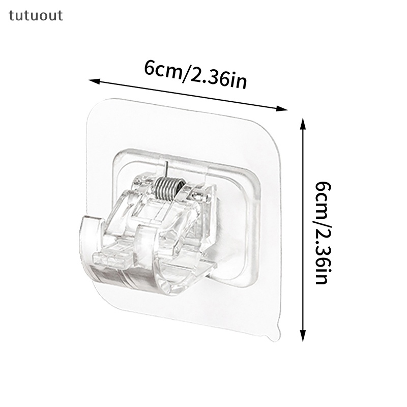 Móc Treo Thanh Treo Rèm Tự Dính Không Cần Đóng Đinh Tiện Dụng