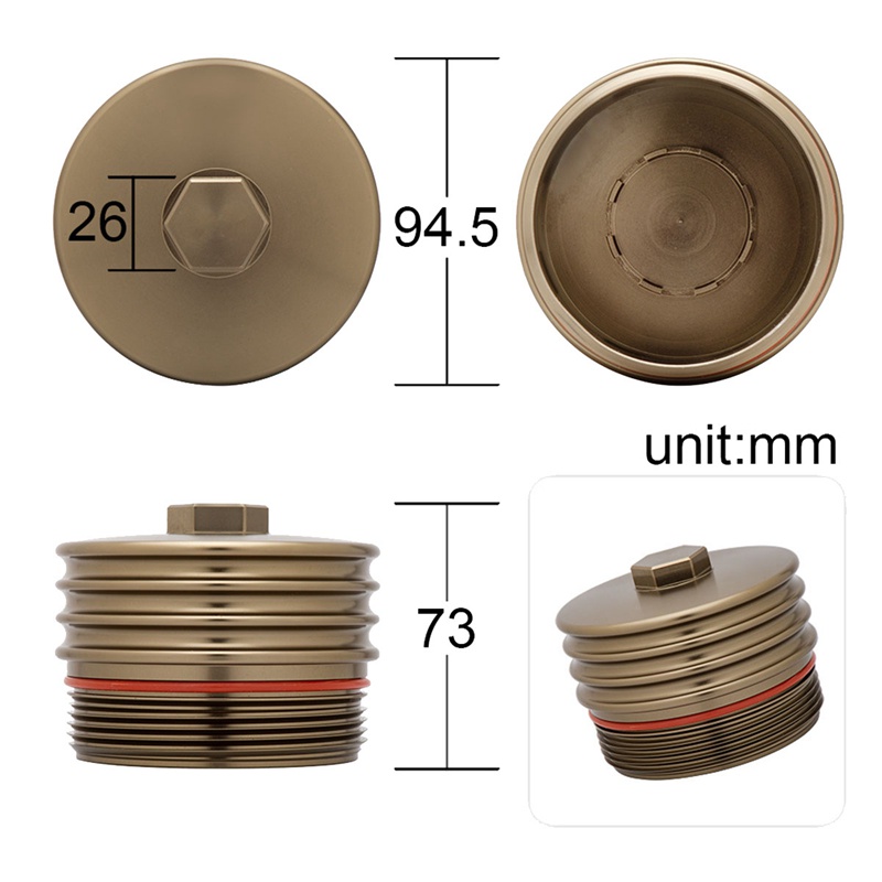 Nắp Lọc Dầu Động Cơ Xe Hơi Bằng Nhôm Thay Thế Chuyên Dụng Cho BMW N20 N26 N51 N52 N53 N54 N55 2.0T