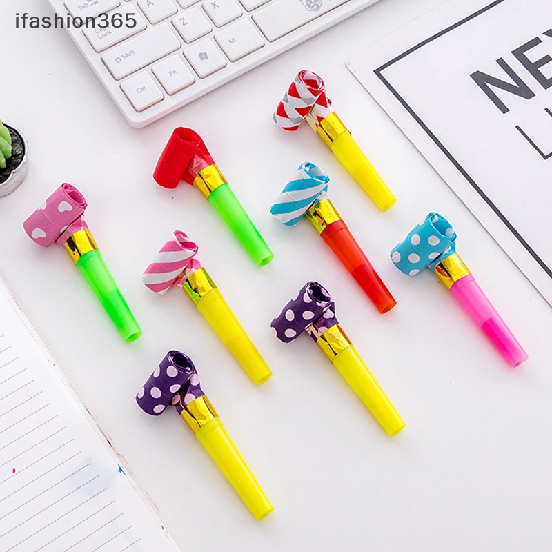 Set 20 / 40 Còi Thổi Nhiều Màu Sắc Họa Tiết Rồng Vui Nhộn ifashion365