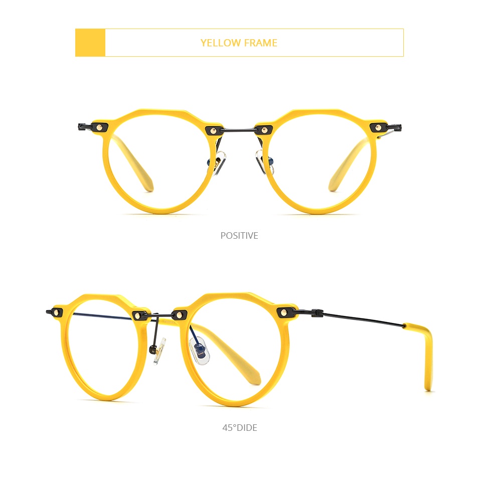 Kính Mát Gọng Tròn Bằng Titan Phong Cách Retro Thời Trang Cho Nam Nữ