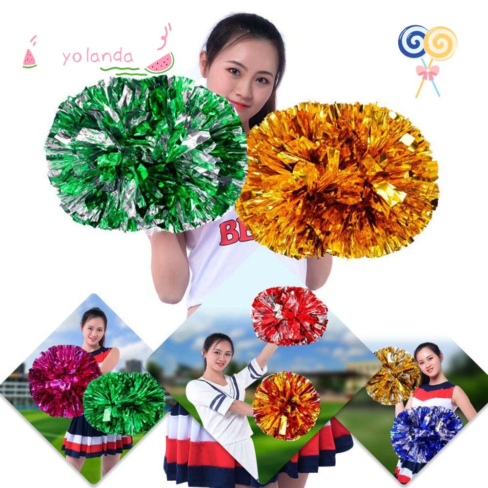 Bông Pompom Hai Lỗ Có Tay Cầm Dùng Trang Trí Tiệc