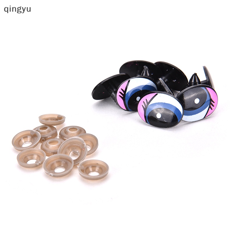 Bộ 10 Mắt Búp Bê Hoạt Hình Bằng Nhựa DIY An Toàn