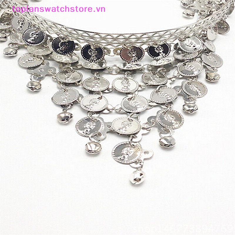 Băng Đô Đính Đồng Xu Lấp Lánh Phụ Kiện Múa Bụng Cho Nữ