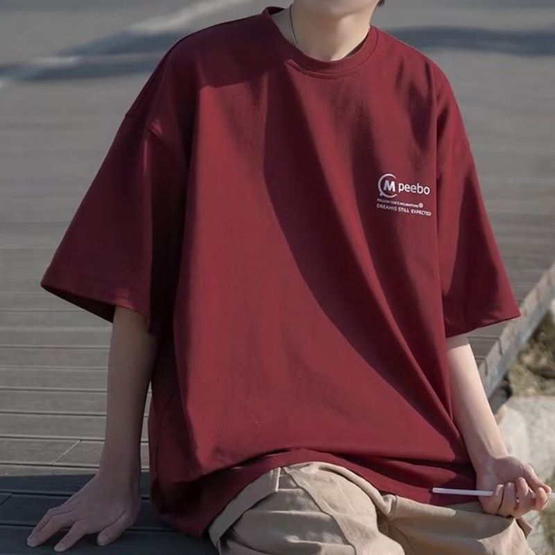 Áo Thun Tay Ngắn Dáng Rộng Phong Cách Đường Phố Nhật Bản Thời Trang Mùa Hè Cho Nam