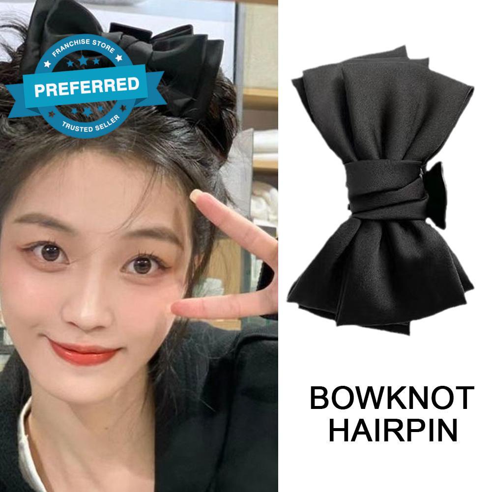 Kẹp Tóc Hình Nơ Lớn Phong Cách Hàn Quốc Dành Cho Nữ H7L9