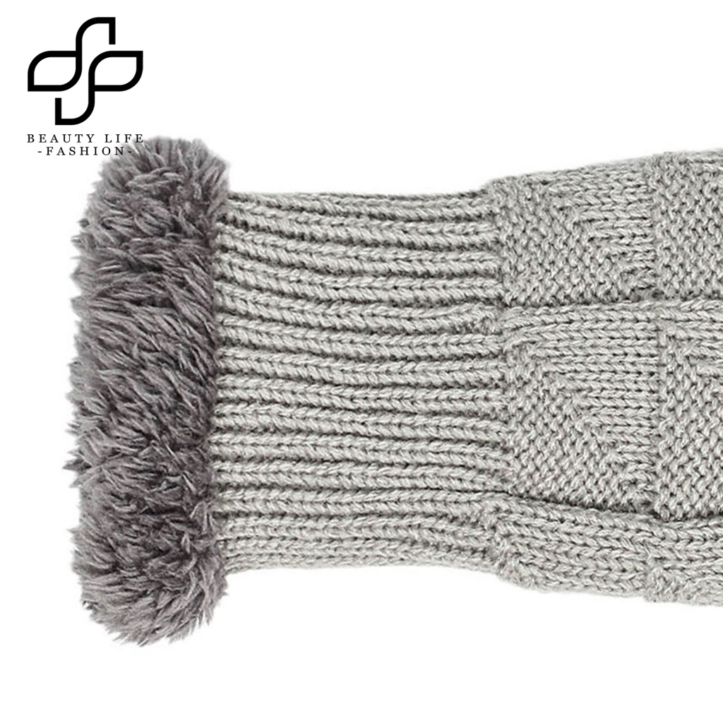 1 Đôi Găng Tay Hở Ngón Chống Gió Mùa Đông Màu Trơn