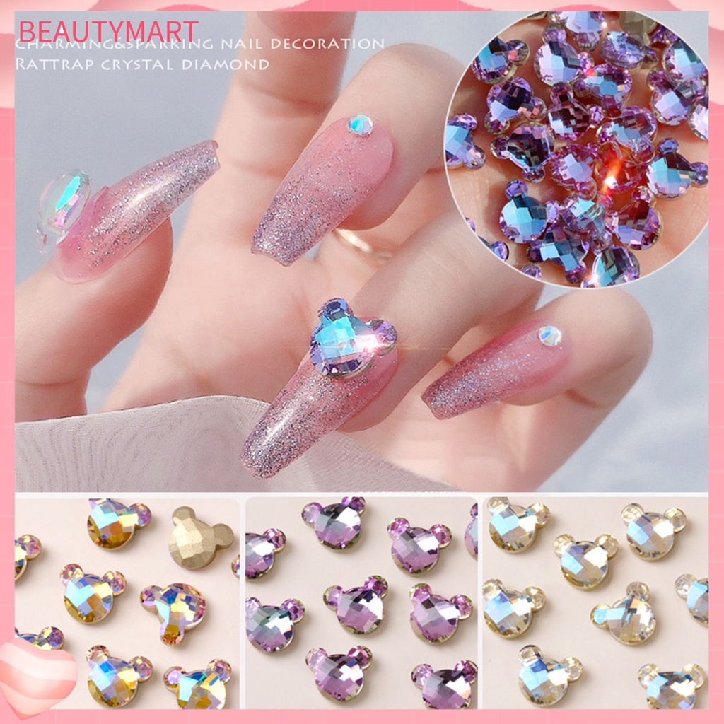 Set 5 Phụ Kiện Đính Trang Trí Móng Tay Nhiều Mặt Đính Đá Thời Trang Cho Nữ