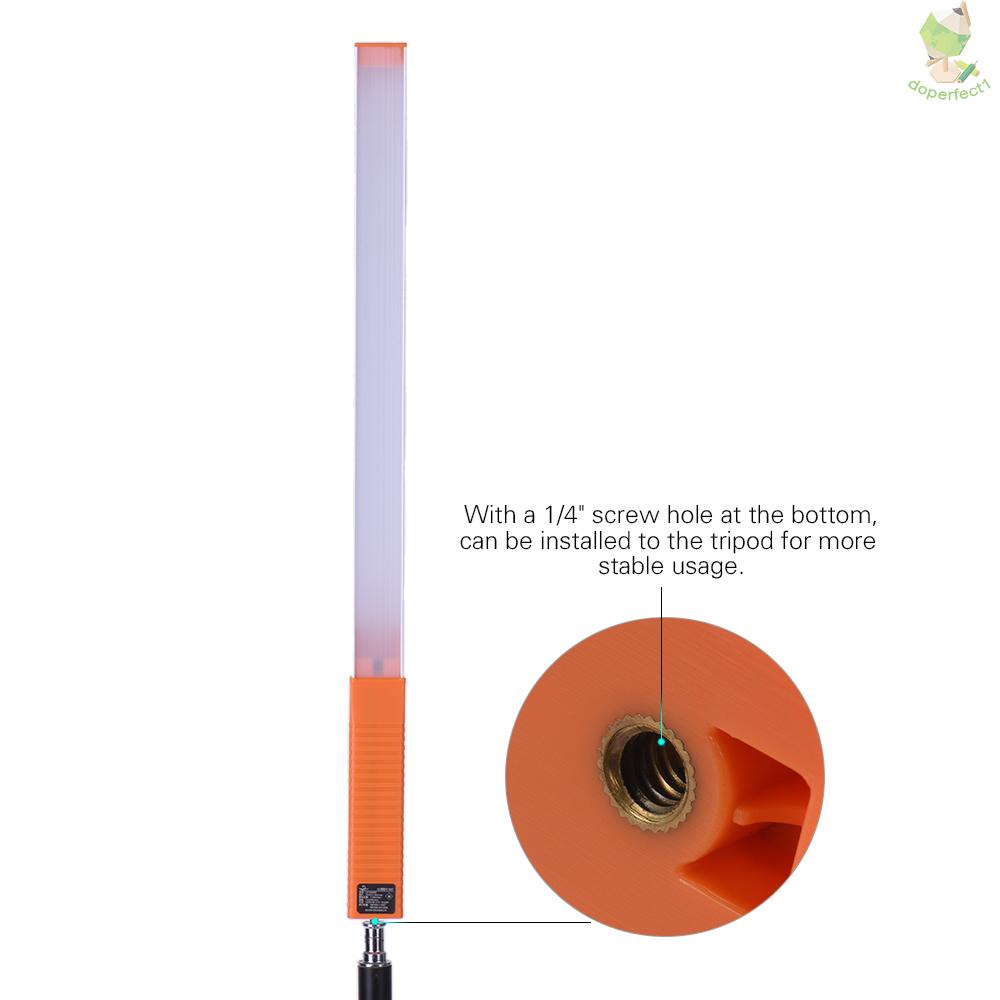 Đèn LED Chụp Ảnh Cầm Tay Có Thể Điều Chỉnh Độ Sáng &amp; Nhiệt Độ Tích Hợp Recharga Came-6.7