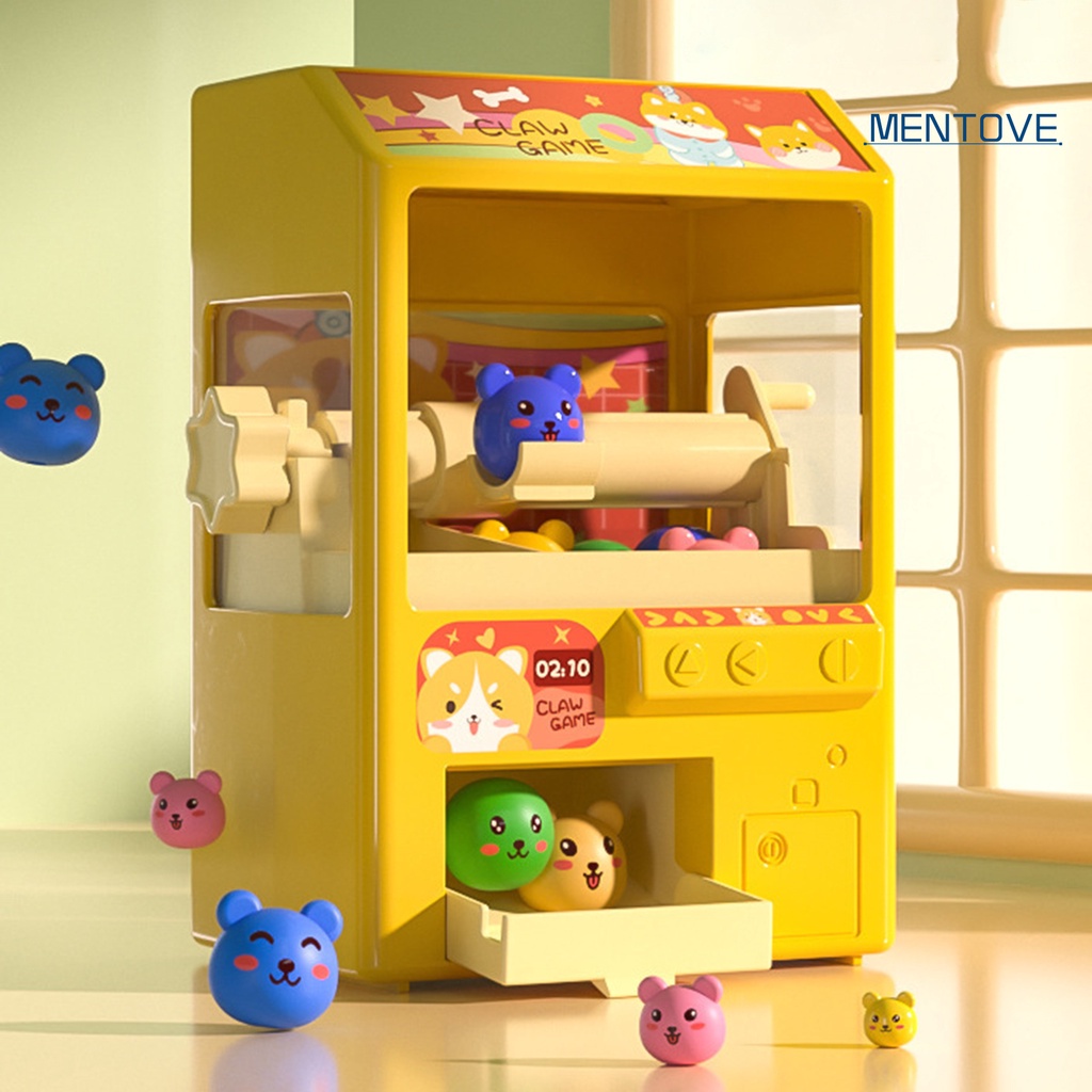 Máy Gắp Kẹo Mini Bằng Nhựa ABS Mềm Trong Suốt Có Nhạc Và Đèn Giải Trí Sáng Tạo Cho Bé Mẫu Giáo