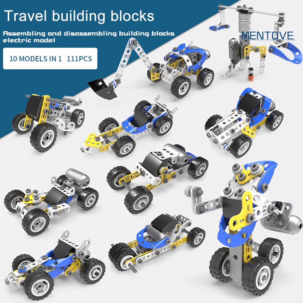 Bộ 111 Khối Lắp Ráp Bằng Nhựa ABS Nhiều Màu Sắc Cho Bé