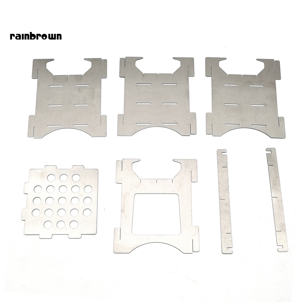 Bếp Cồn Bằng Thép Không Gỉ Có Thể Gấp Gọn Tiện Dụng Khi Đi Cắm Trại