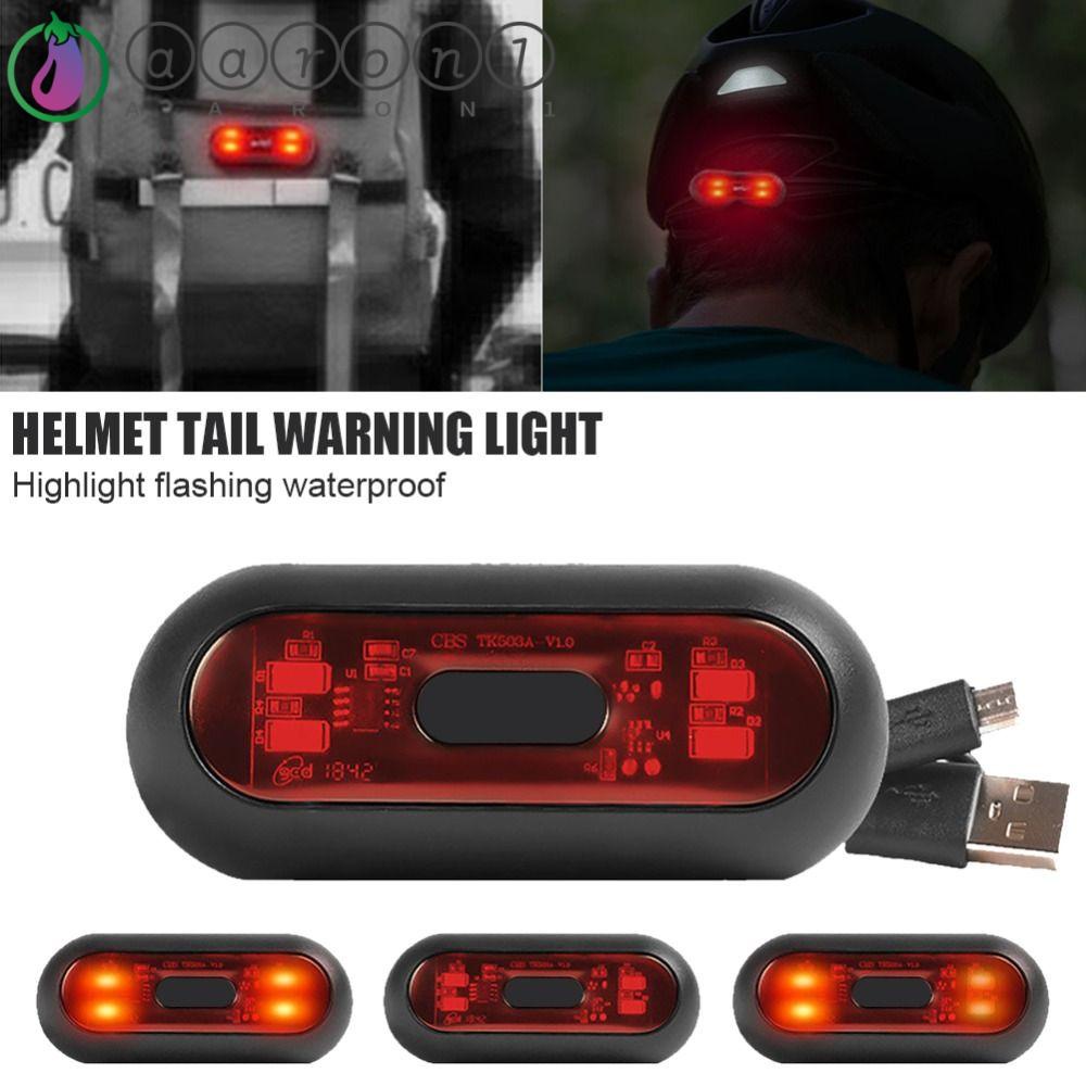 1 Đèn LED Cảnh Báo An Toàn Chống Thấm Nước Gắn Đuôi Xe Máy / Mũ Bảo Hiểm