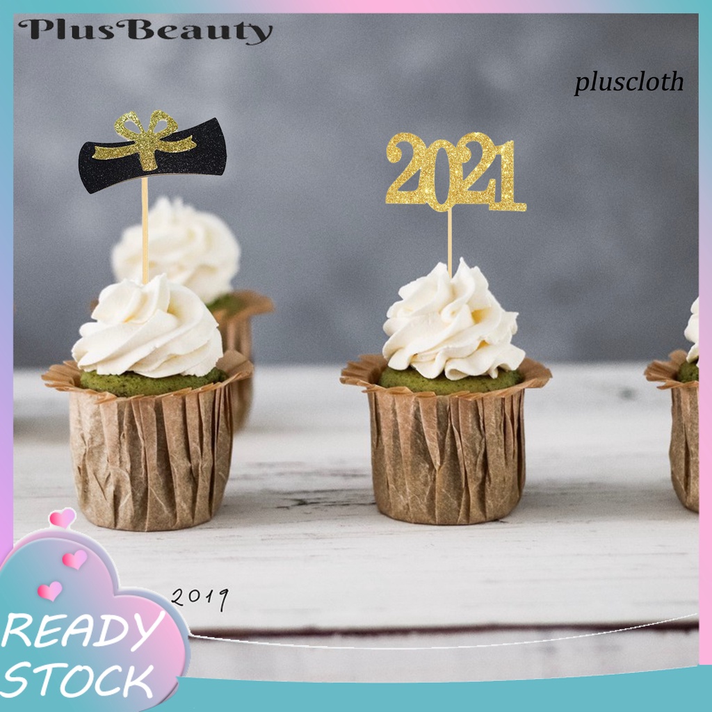 Bộ 24 Que Cắm Trang Trí Bánh Kem Bằng Giấy Thân Thiện Với Môi Trường