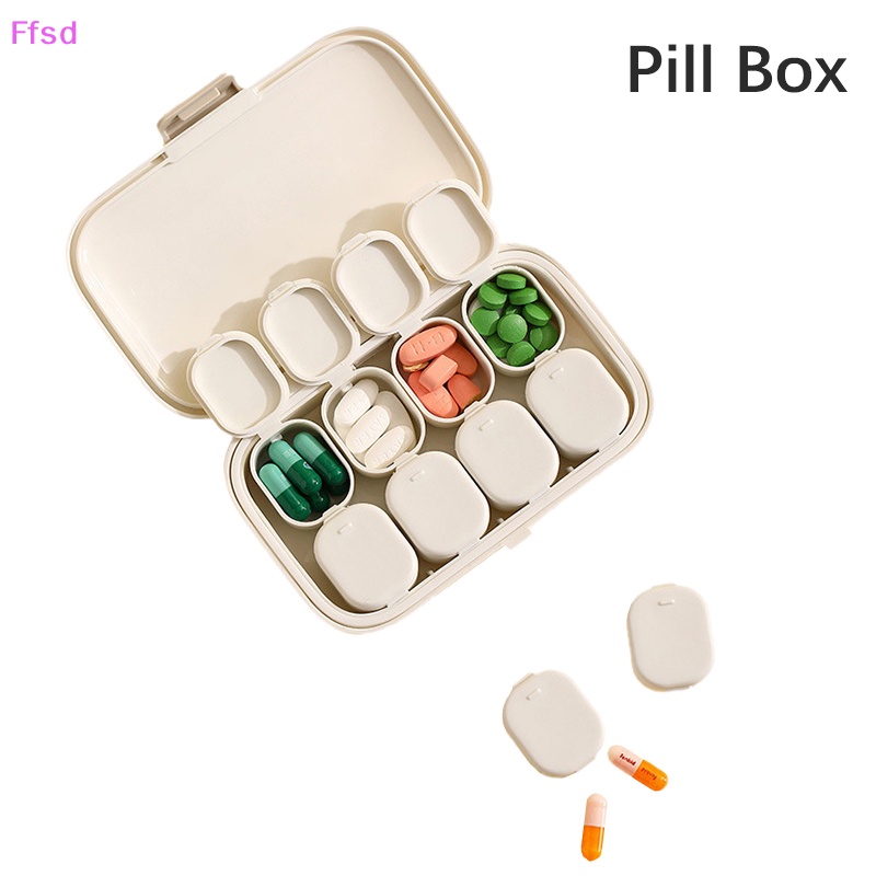 Hộp Đựng Thuốc Hàng Tuần Với 8 Ngăn Tiện Dụng