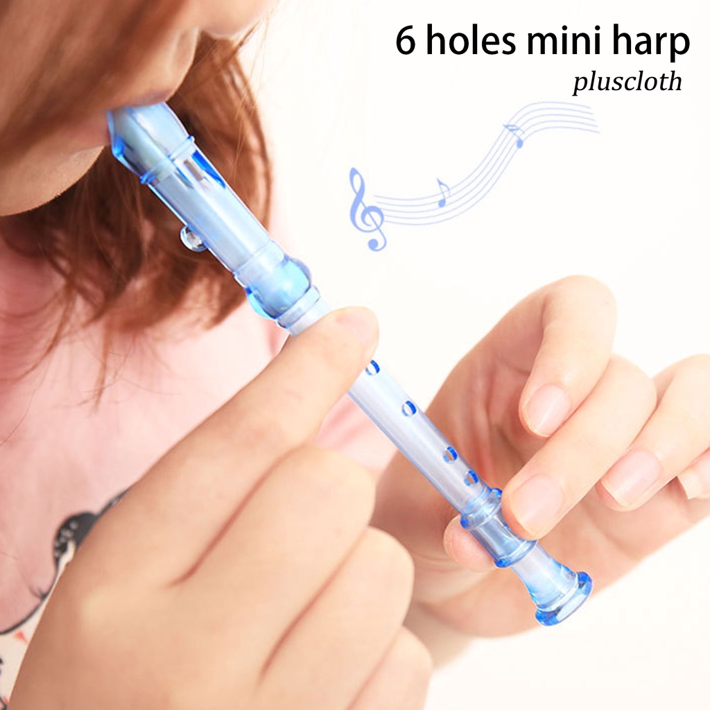 Set 5 Kèn Clarinet Mini 6 Lỗ Bằng ABS Trong Suốt Thân Thiện Với Môi Trường Không Cần Khoan Tay Cho Bé