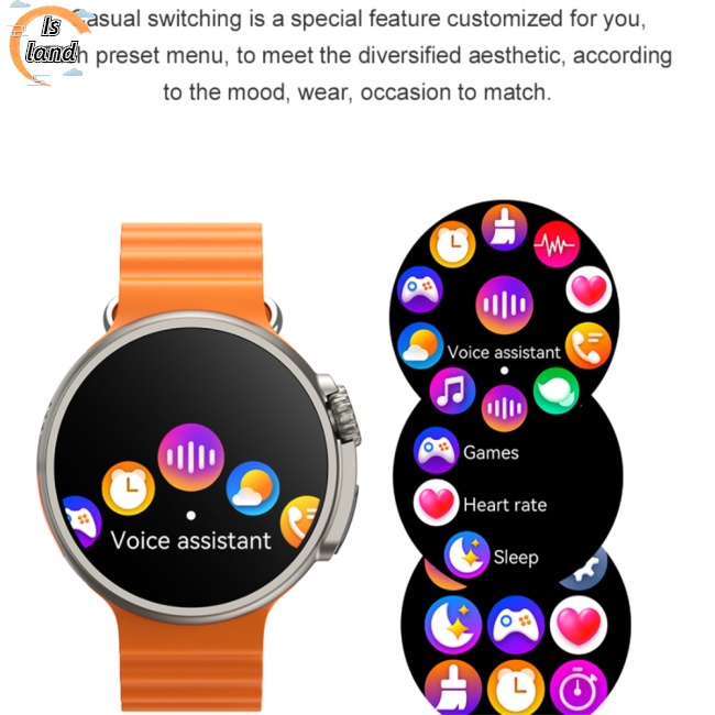 Đồng Hồ Thông Minh K9 Màn Hình Tròn 1.39 Inch Kết Nối Bluetooth Có Chức Năng Gọi Điện Sạc