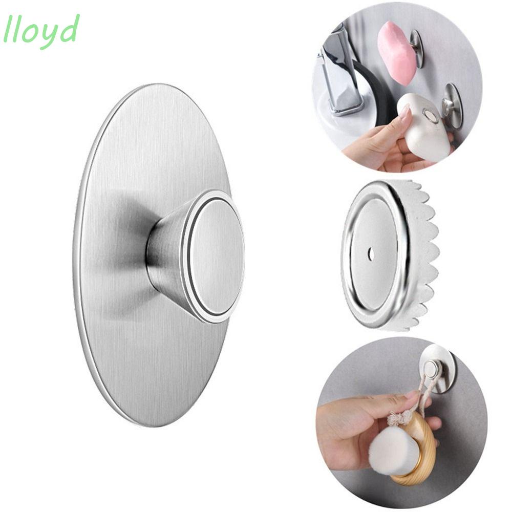 Giá Đỡ Xà Phòng Gắn Tường Bằng Thép Không Gỉ Có Móc Treo Đồ Tiện Dụng