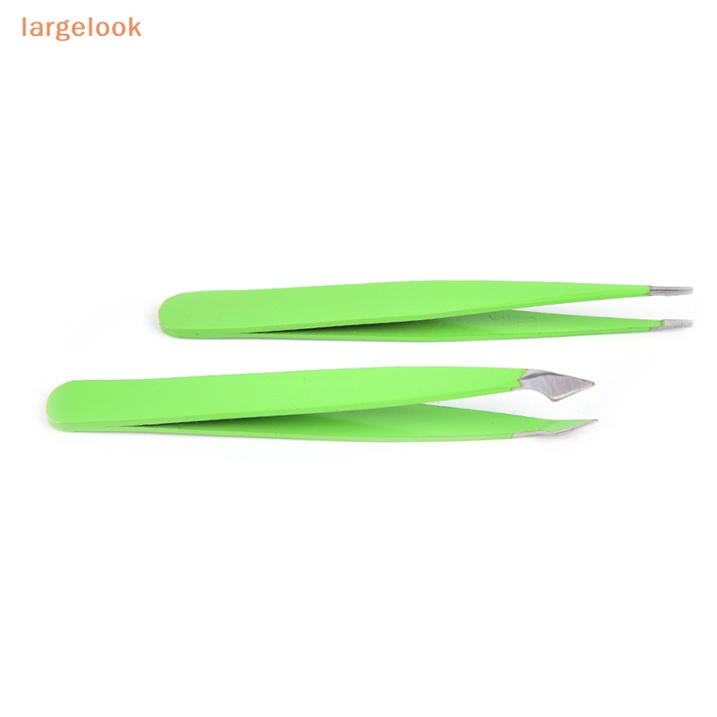 Set 2 Nhíp Nhổ Lông Mày Trang Điểm Làm Đẹp Màu Xanh Lá