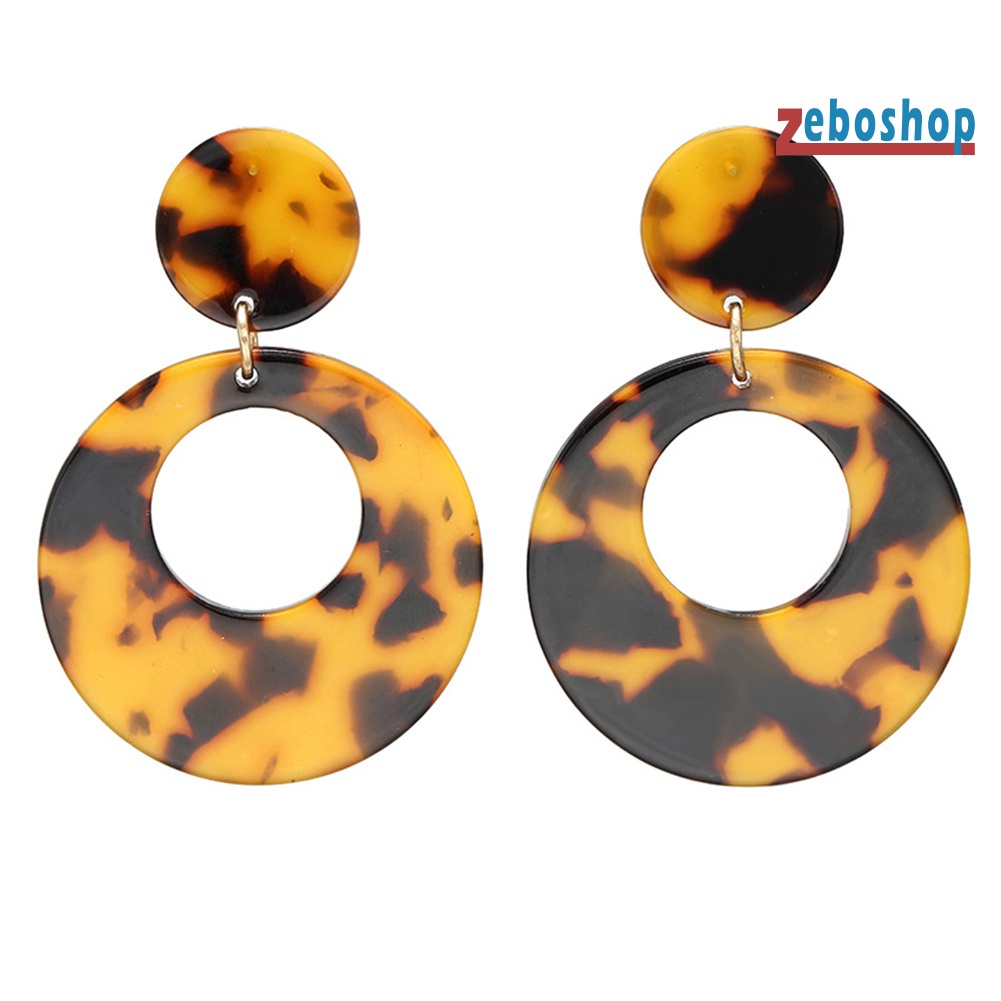 Khuyên Tai Hình Tròn Rỗng Phong Cách Vintage Cho Nữ