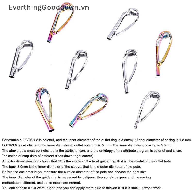 Everthinggooddown 1 Vòng Dẫn Dây Câu Cá Màu Bạc / Mưa Không Rối